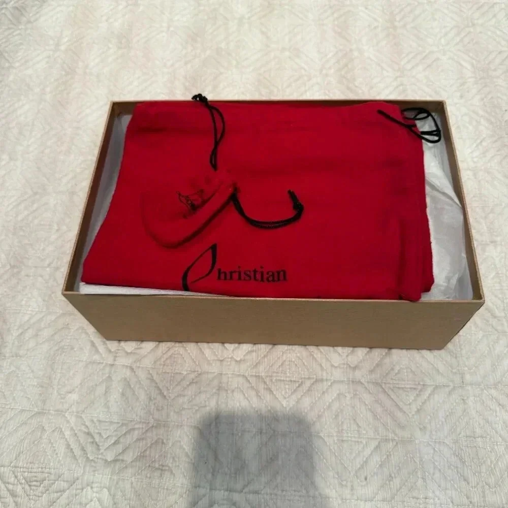AUTHENTIC  Black 100mm Decolette 554, Christian Louboutin, 36.5 (Not For Bundle) - Picture 10 of 15